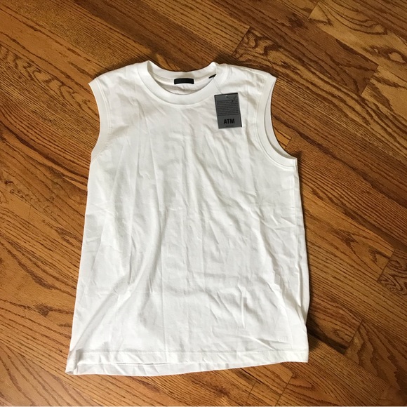 ATM Classic Muscle Tee White NWT - Picture 2 of 6